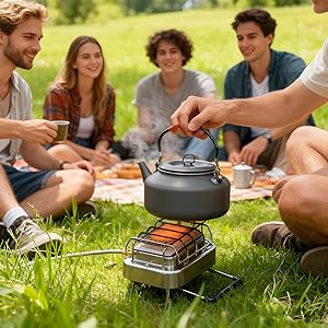 Cooking Outdoor Camping - Portable 2 in 1 Camping Heater