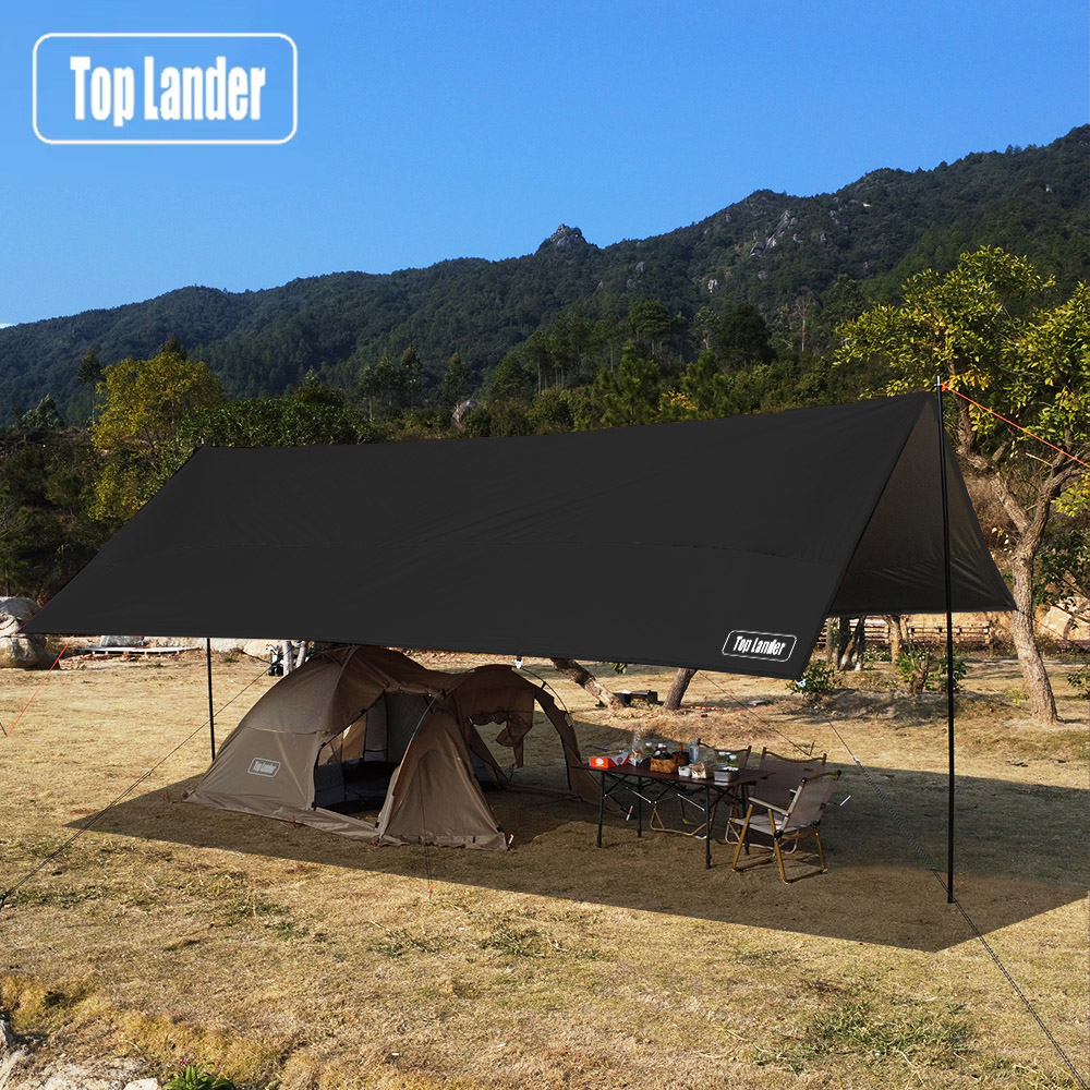 Waterproof Tarp Shelter - Oxford Large Tarp Waterproof 4x6m Sun