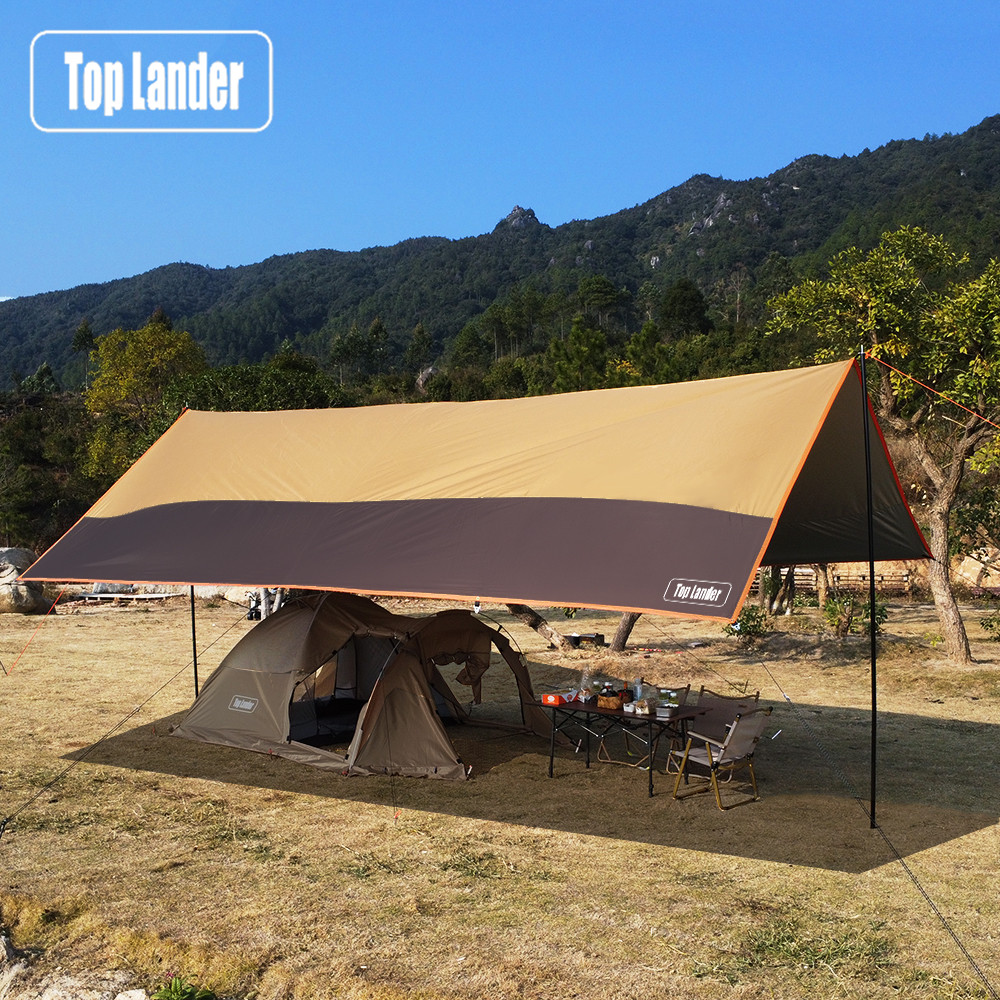 Waterproof Tarp Shelter - Top Lander Large Camping Waterproof Tarp