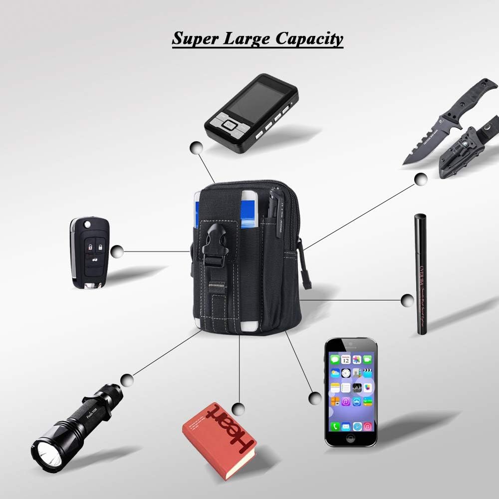 Tactical Molle Belt Pouch Mili - Outdoor Camping Bag ulasan dan harga