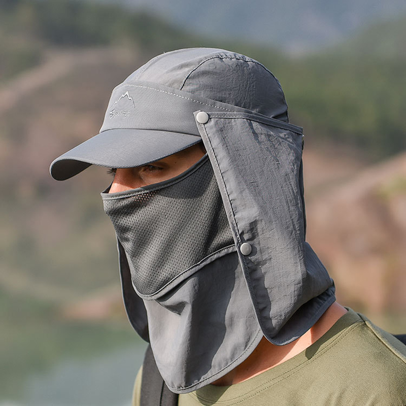 Multifunction Foldable Quick D - Camping Outdoor Quick Drying Sun Neck Protection Cap Hat ulasan dan harga