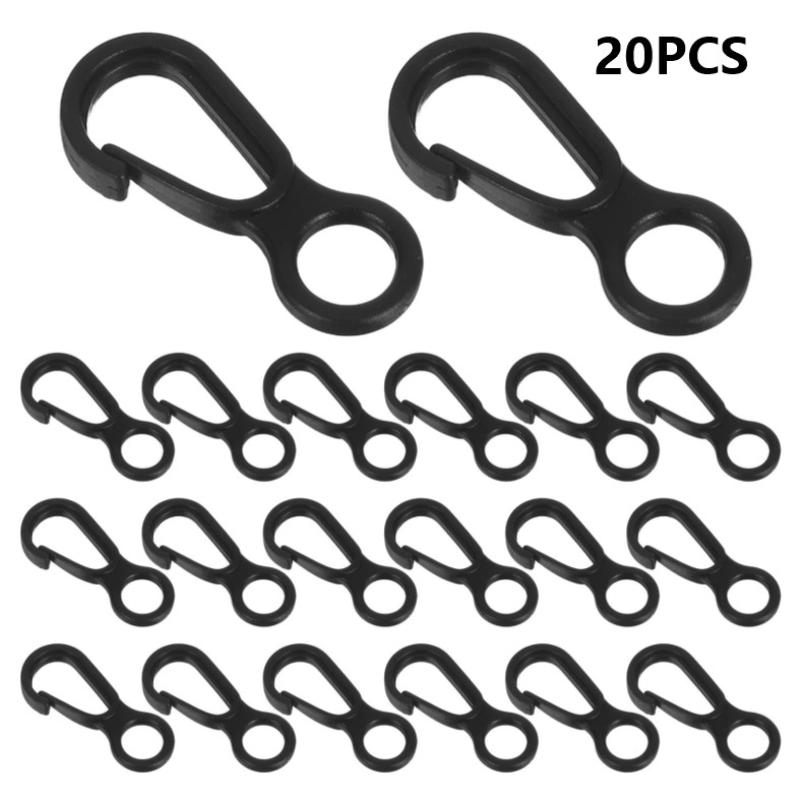 20Pcs Durable Black Plastic Sn - Outdoor Camping Backpack ulasan dan harga