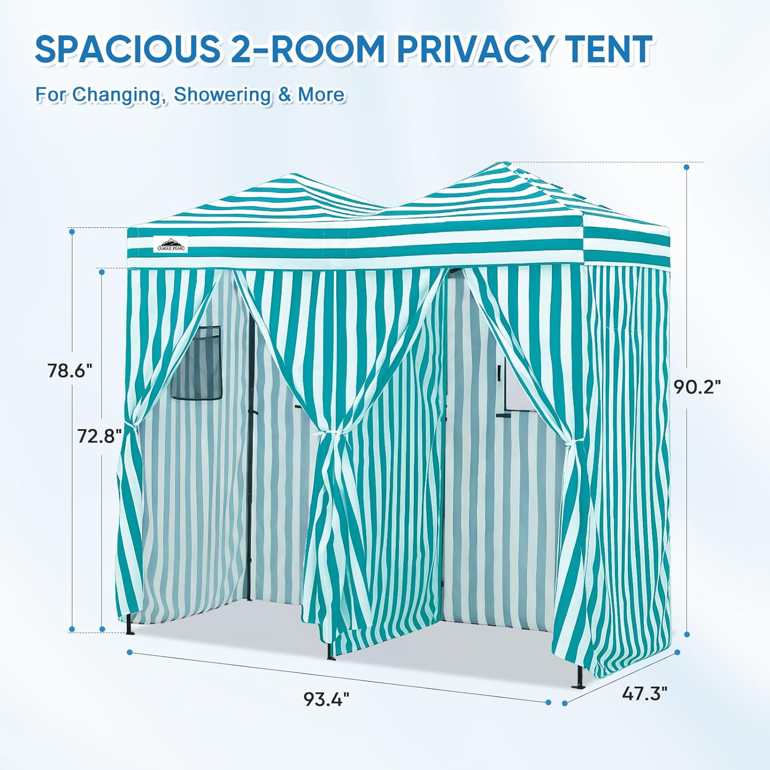 Outdoor Portable 2-Room Pop Ch - Outdoor Camping Tent ulasan dan harga
