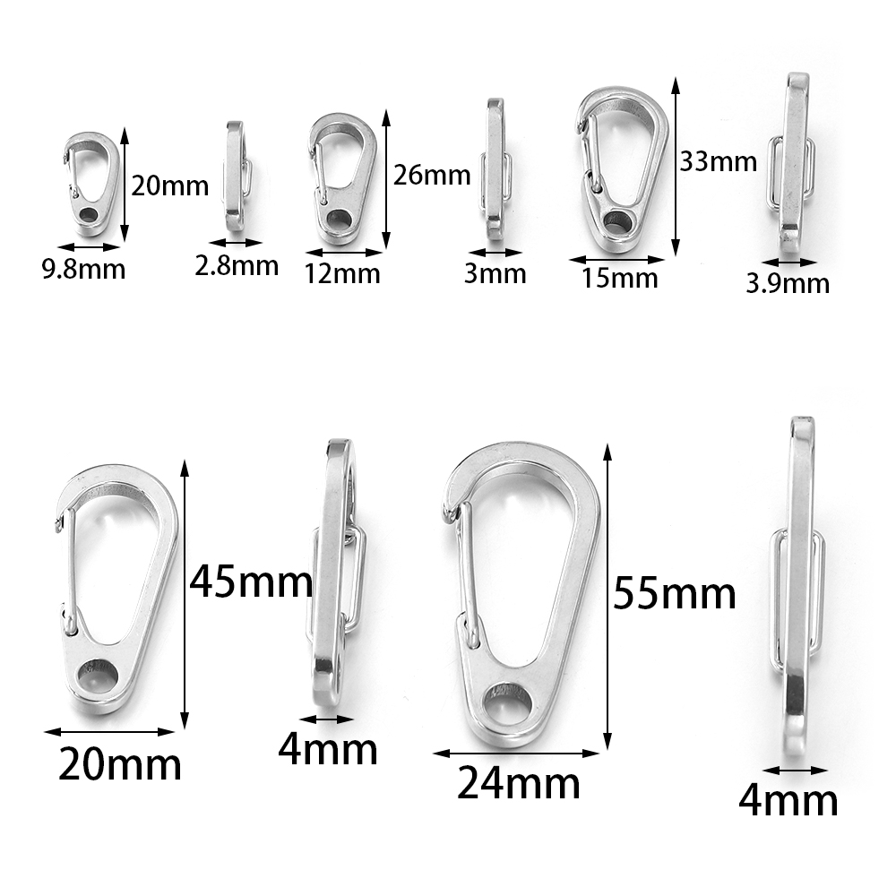 2-5pcs Stainless Steel Small M - Outdoor Camping Bag ulasan dan harga