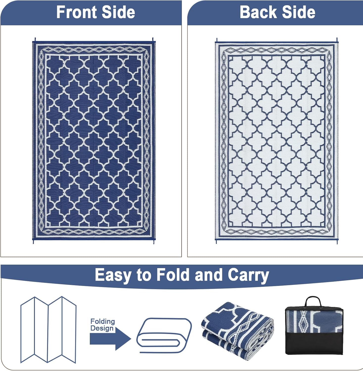 8x10 ft Reversible Outdoor Rug - Outdoor Camping Rugs 8X10 ulasan dan harga