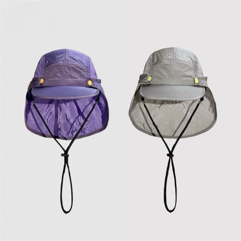 Japanese Detachable Shawl Suns - Camping Outdoor Quick Drying Sun Neck Protection Cap Hat ulasan dan harga