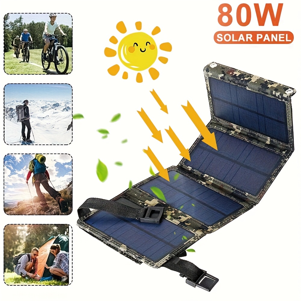 [Solar Panel] 80W Portable Fol - Outdoor In Camping ulasan dan harga