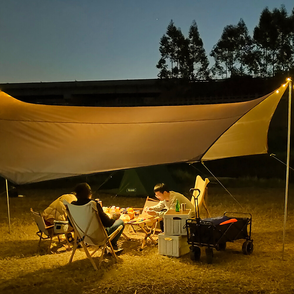 Octagon 5.1x5.1m Large Tarp Wa - Waterproof Tarp Shelter ulasan dan harga
