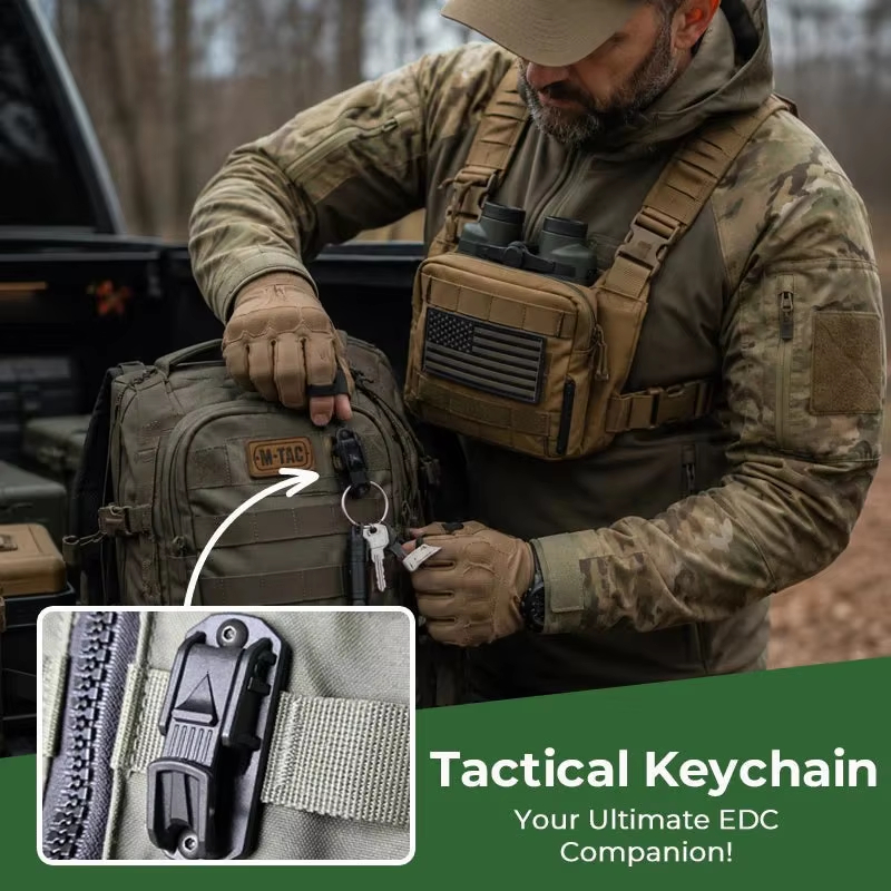 Plastic Tactical Key Ring Clip - Outdoor Camping Vest ulasan dan harga