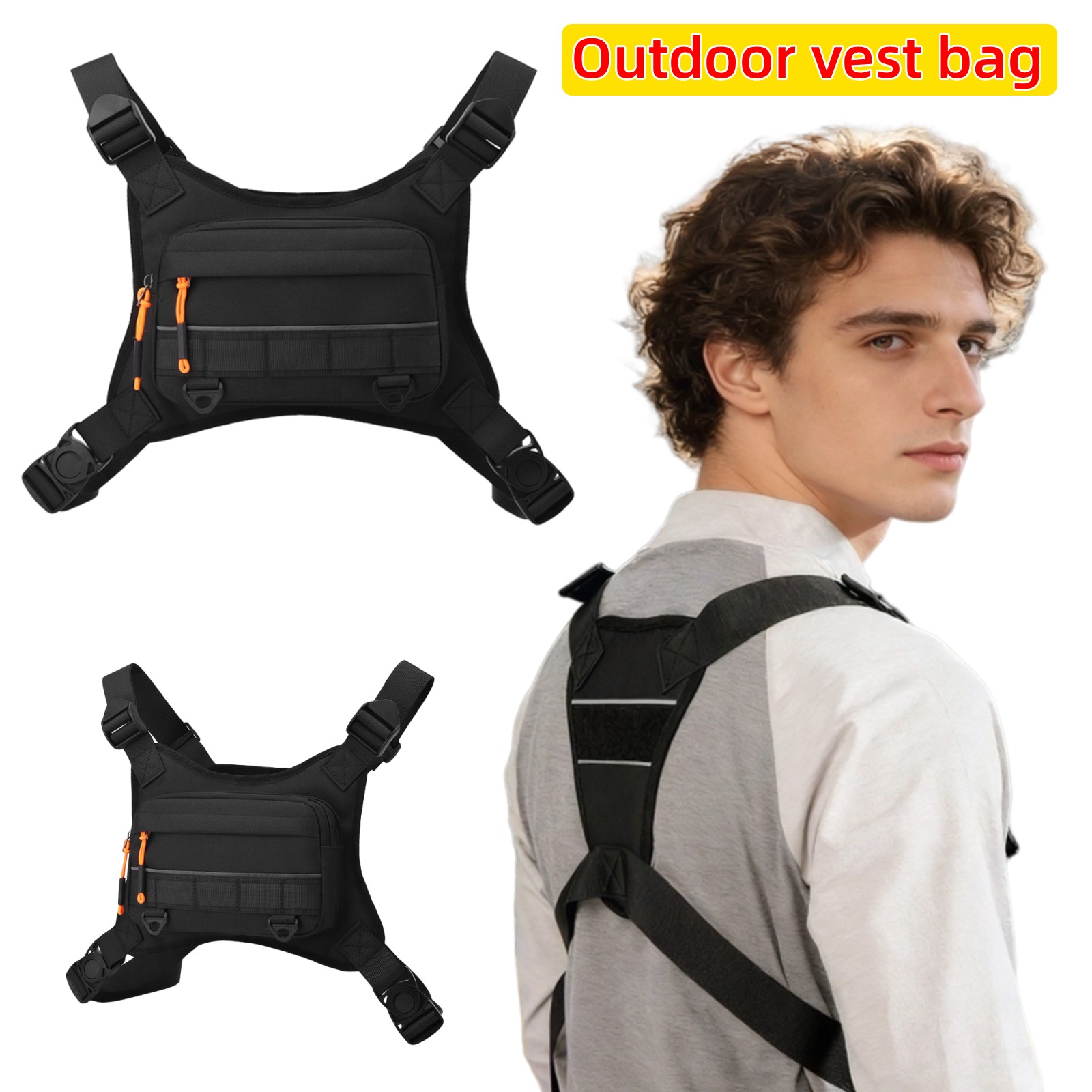 Summer Men Tactical Hiking Fis - Outdoor Camping Vest ulasan dan harga