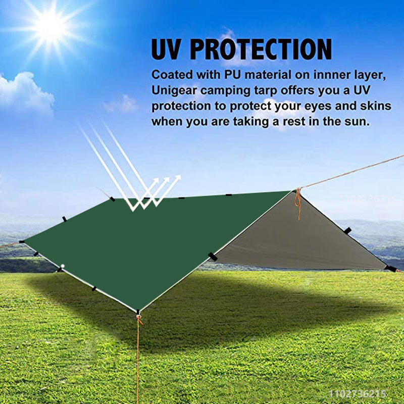 19 Hang Points Tent Tarp Survi - Waterproof Tarp Shelter ulasan dan harga