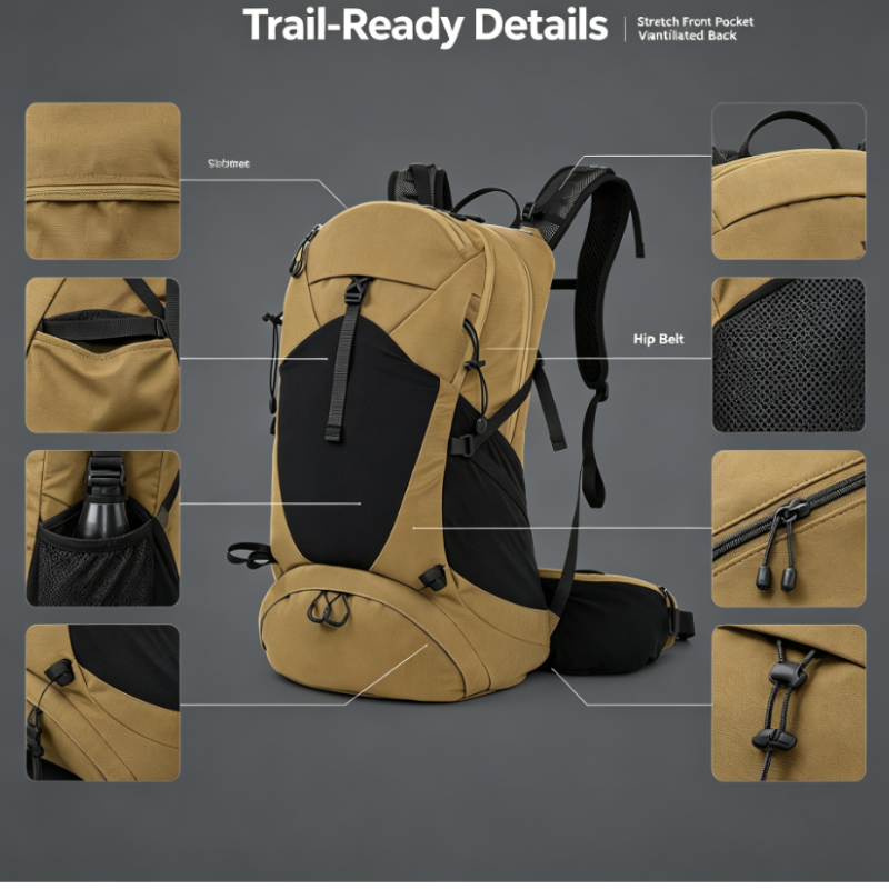 Large Waterproof Tear-Resistan - Outdoor Camping Backpack ulasan dan harga