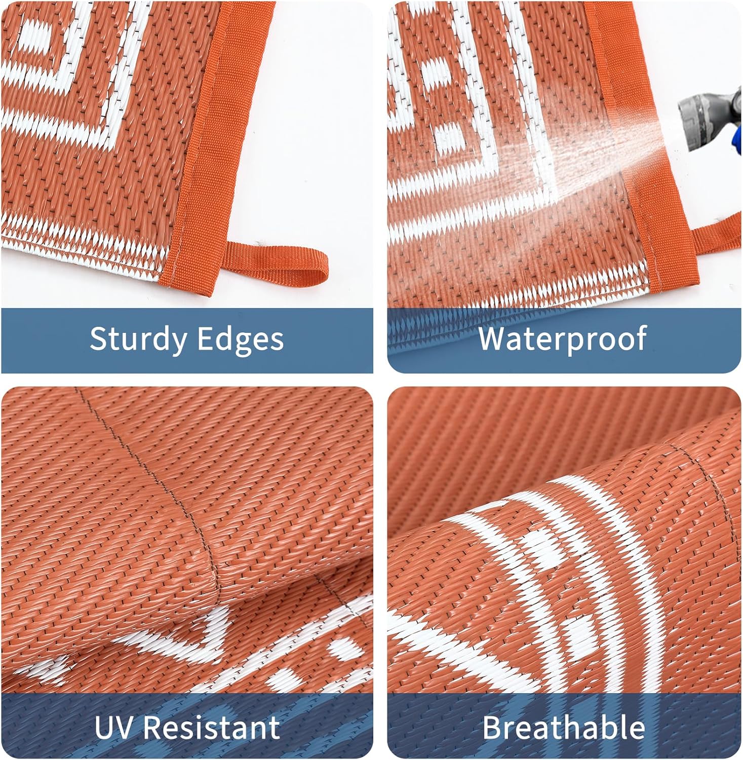 8x10 Waterproof Reversible Pla - Outdoor Camping Rugs 8X10 ulasan dan harga