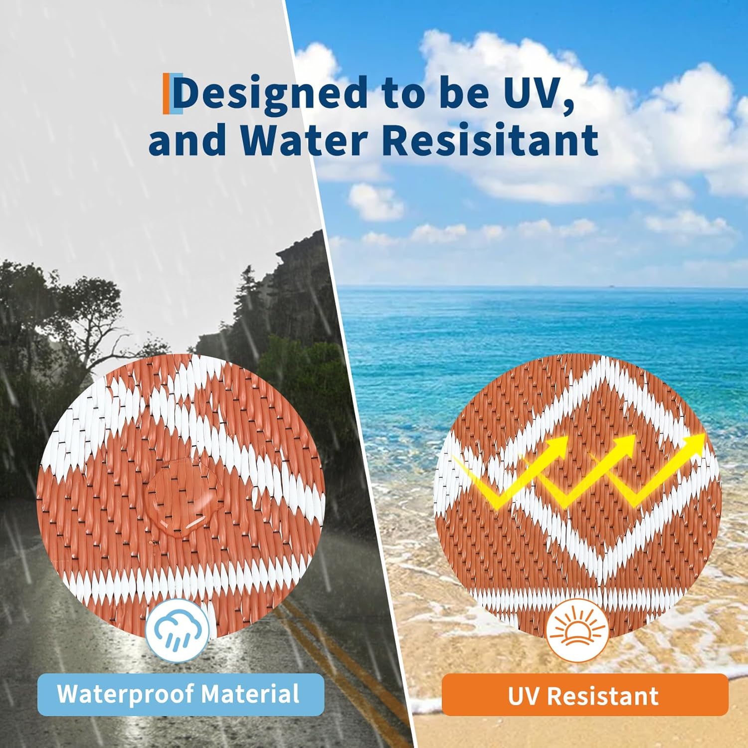 8x10 Waterproof Reversible Pla - Outdoor Camping Rugs 8X10 ulasan dan harga