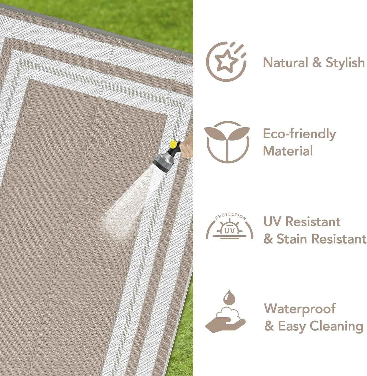 8x10 Outdoor Rug – Waterproof  - Outdoor Camping Rugs 8X10 ulasan dan harga
