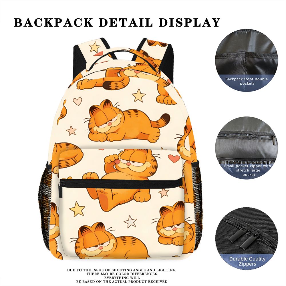 Funny Lazy Garfield Backpack S - Outdoor Camping Backpack ulasan dan harga